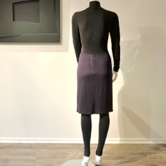 Vintage 90's Matte Jersey Slim Skirt - Picture 6 of 8